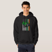 Kinder Sint Patrick's Day Monster Truck Shamrock Hoodie (Voorkant volledig)