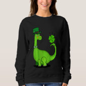 Kinder Sint Patrick's Day Trex Dinosaur Irish Boys Trui (Voorkant)