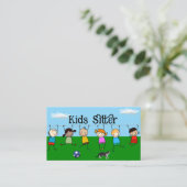 Kinder sitter Visitekaartje (Staand voorkant)