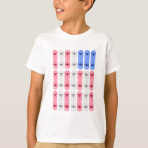 Kinder Skateboard Amerikaanse Vlag T-shirt