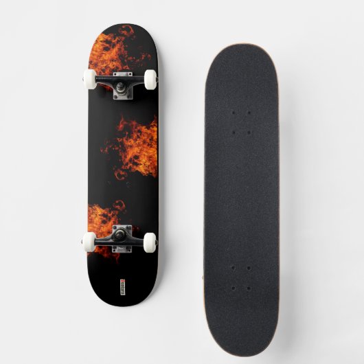 kinder skateboard met vlammen (Voorkant)