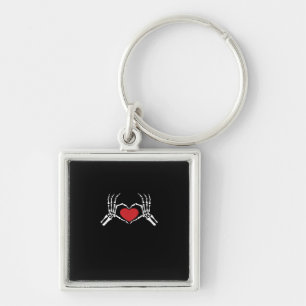 Kinder Skelet Hand Hart Valentijnsdag Cool Class Sleutelhanger