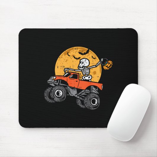 Kinder Skeleton Monster Truck Moon Snoep Toddler B Muismat (Met muis)