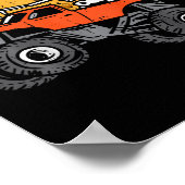 Kinder Skeleton Monster Truck Moon Snoep Toddler B Poster (Hoek)