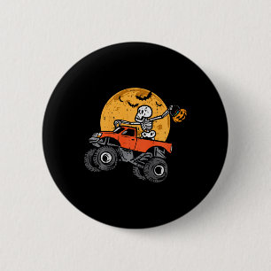 Kinder Skeleton Monster Truck Moon Snoep Toddler B Ronde Button 5,7 Cm
