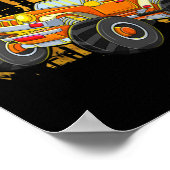 Kinder Skeleton Riding Monster Truck Halloween Cos Poster (Hoek)