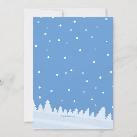 Kinder Ski Uitnodiging (Achterkant)