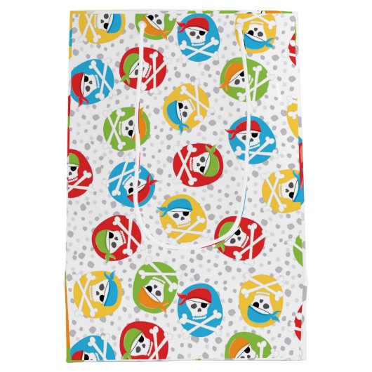 Kinder SKULL Party Pirate Medium Gift Bag Cadeauzakje (Achterkant)