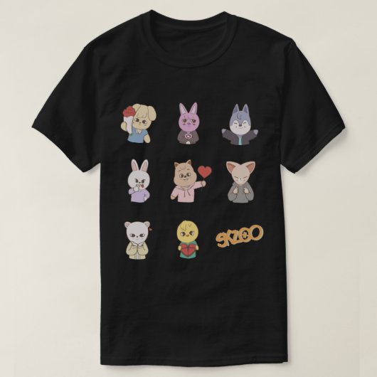 Kinder SKZOO - Valentijnse Ver. Sticker T-shirt (Design voorkant)