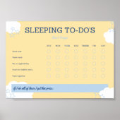 Kinder slaapstand voor de checklist poster (Voorkant)