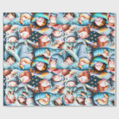 Kinder slapen sleepover sluimerende pyjama party p cadeaupapier (Vlak)