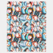 Kinder slapen sleepover sluimerende pyjama party p fleece deken (Voorkant)