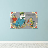 Kinder slapende vrouw met vuurwerk canvas afdruk (Insitu (Houten vloer))