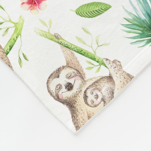 Kinder Sleepy Time Sloth Fleece Deken (Hoek)