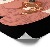 Kinder Sleugenaar Ukulele Player Hawaiian Musicus Poster (Hoek)