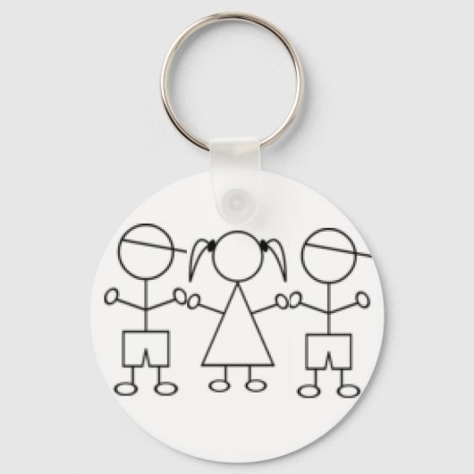 kinder sleutelhanger driekleetjongetje (Voorkant)