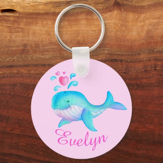 Kinder sleutelhanger walvis whimsical (Voorkant)
