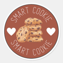 Kinder Smart Cookie Motivatie Zazzle Ronde Sticker