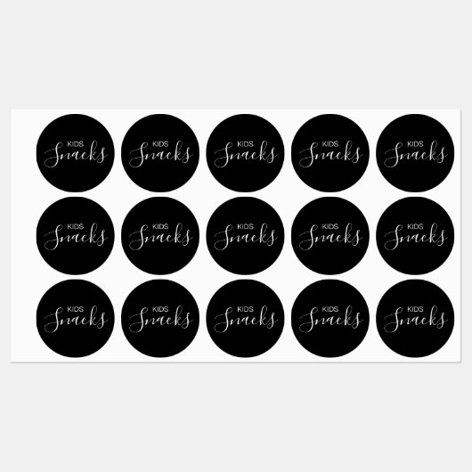 Kinder snacks pantry labels (Vel)