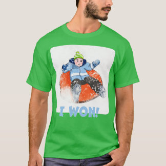 Kinder sneeuwbuis die ik heb gewonnen t-shirt