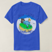 Kinder sneeuwbuizen op Mount Peter New York T-shirt (Design voorkant)