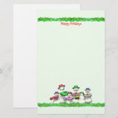 Kinder sneeuwkerst briefpapier (Voorkant / Achterkant)