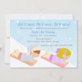 Kinder sneeuwpoppen kaart (Voorkant)