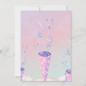 kinder Snoep Land Verjaardagsuitnodiging Kaart (Achterkant)