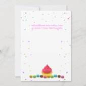 Kinder snoep zoete ijs ELKE LEEFTIJD verjaardagsfe Kaart (Achterkant)