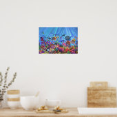 Kinder snorkeling onder de Zee art Poster (Keuken)