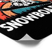 Kinder Snowboarden Art Snowboard Winter Cool Snowb Poster (Hoek)