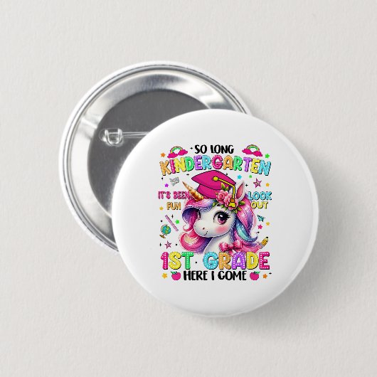 Kinder So Long Kindergarten Afstuderen Afstuderen Ronde Button 5,7 Cm (Voorkant /achterkant)
