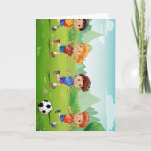 Kinder Soccer Inspirerend verhalen Kaart (Voorkant)