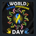 Kinder Socket World Down Syndrome Day Bandana<br><div class="desc">Kinder Socket World Down Syndrome Day</div>