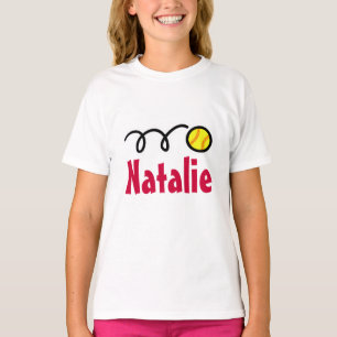 Kinder softbal T-shirts voor meisjes Gepersonali