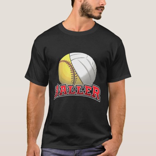 Kinder Softball Cute Youth Cool Girl T-shirt (Voorkant)