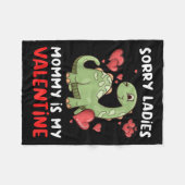 Kinder sorry dames mama is mijn Valentijnsdag Fleece Deken (Voorkant (Horizontaal))