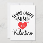 Kinder sorry dames Mimi is mijn Valentijnsdag cade Feestdagenkaart<br><div class="desc">Kinder sorry dames Mimi is mijn Valentijnsdag cadeau</div>