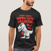Kinder sorry meisjes mama is mijn Valentijn Toddle T-shirt (Voorkant)