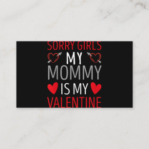 Kinder sorry meisjes Mijn mama is mijn Valentijn F Informatiekaartje