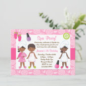 Kinder Spa Birthday Kaart (Staand voorkant)