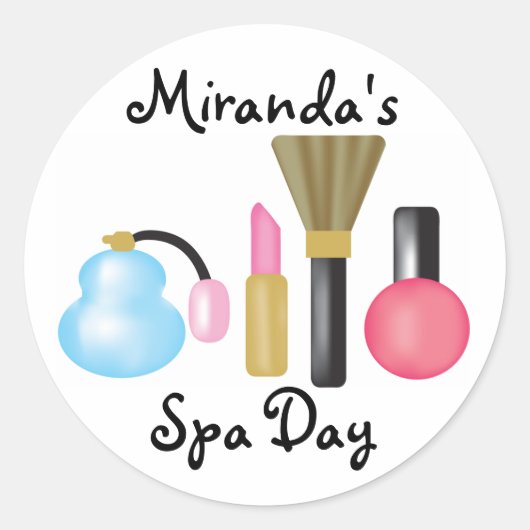 Kinder Spa Party Stickers (Voorkant)