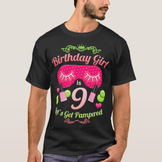 Kinder SPA Verjaardagsfeestje Meisjes Leeftijd 9 T-shirt
