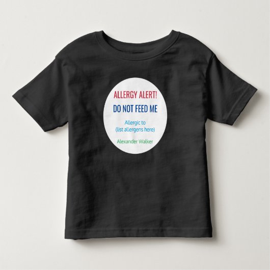 Kinder speciaal gepersonaliseerd voer me geen alle kinder shirts (Voorkant)