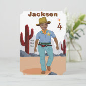 Kinder speciale sheriff Cowboy Foto Sjabloon Kaart (Staand voorkant)
