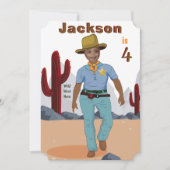 Kinder speciale sheriff Cowboy Foto Sjabloon Kaart (Voorkant)