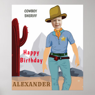 Kinder speciale sheriff Cowboy Original ADD Foto Poster