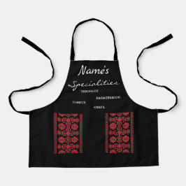 Kinder specialiteit Red Tatreez Apron Schort