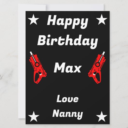 Kinder Speelgoed Dart Pistool Battle Kaart (Achterkant)