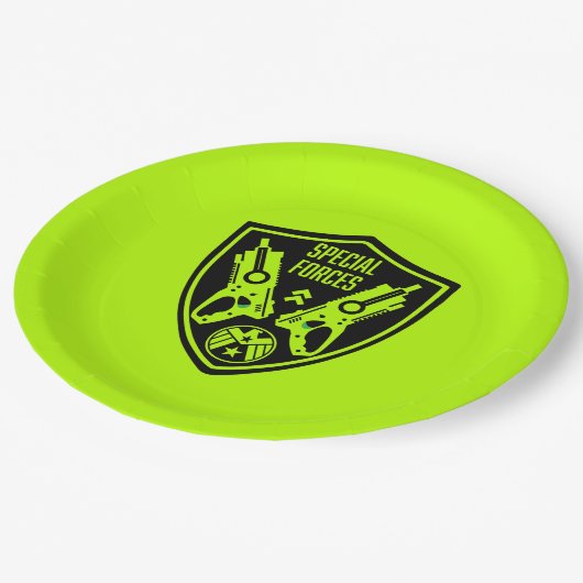 Kinder Speelgoed Dart Pistool Battle Papieren Bordje (Gekanteld)